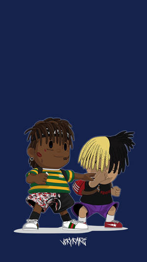 XXXTentacion na Juice Wrld Anime — Anime aesthetic GIF Picha ya Ukuta