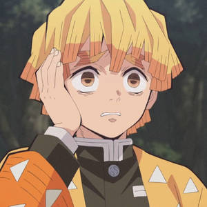 Zenitsu Mwenye Woga wa Demon Slayer — Zenitsu wa kimetsu no yaiba Picha ya Ukuta