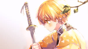 Zenitsu wa Demon Slayer kwenye Mwanga wa Jua — Zenitsu wa kimetsu no yaiba Picha ya Ukuta